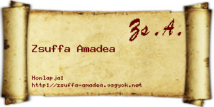 Zsuffa Amadea névjegykártya